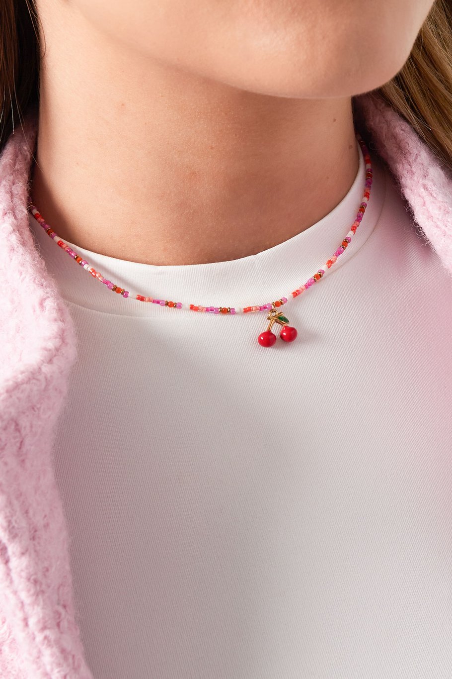 Necklace cherry moment - Pink multi h5Picture3